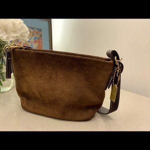 Coach purse suede